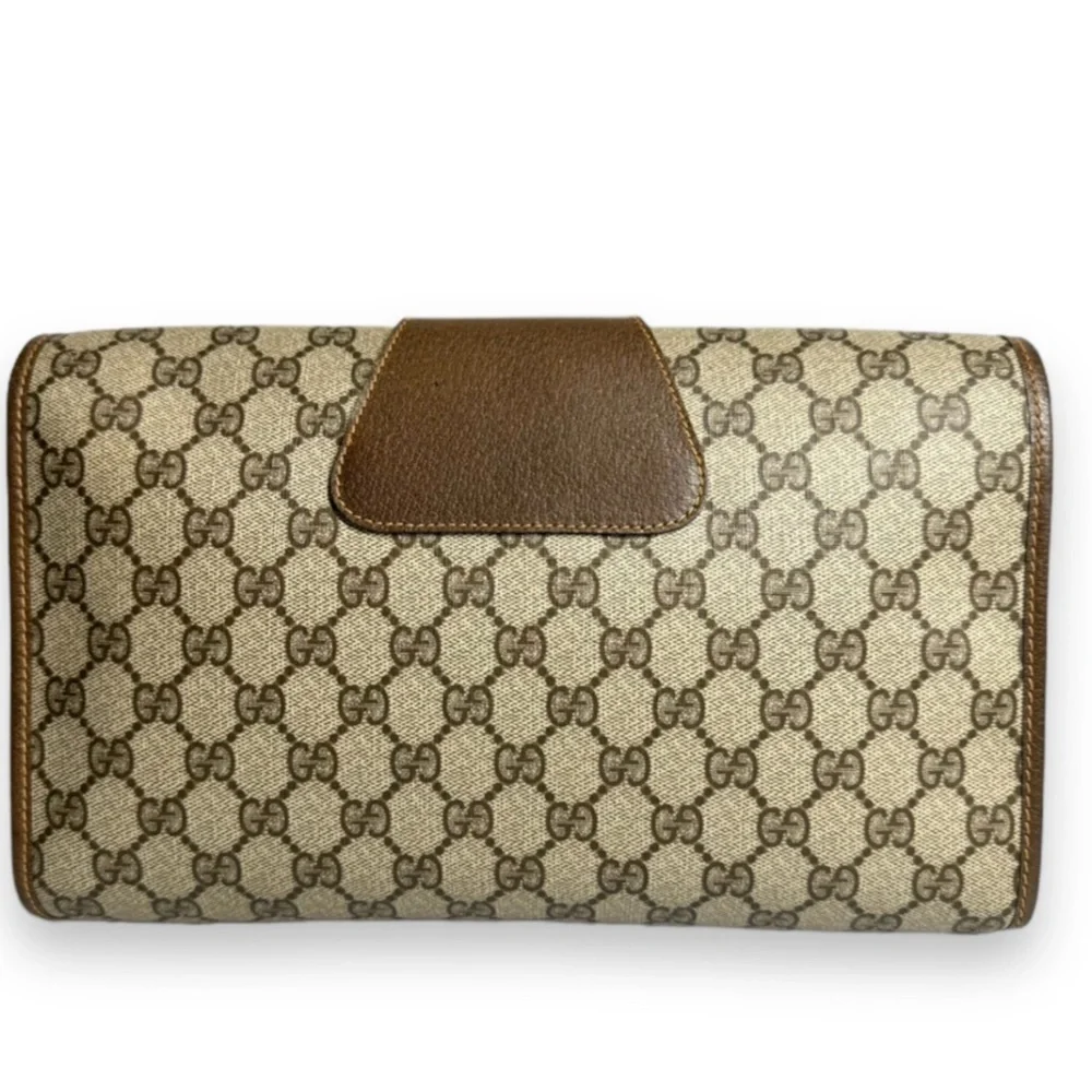 🔴SOLD🔴Gucci Large Ophidia Sherry Line Supreme GG Monogram Clutch - Picture 3 of 15